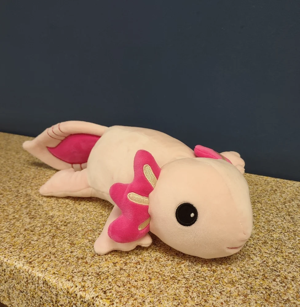 ∆Fiesta Snugglies Pink Axolotl Plush Stuffed animal 10.5in - Picture 3 of 16